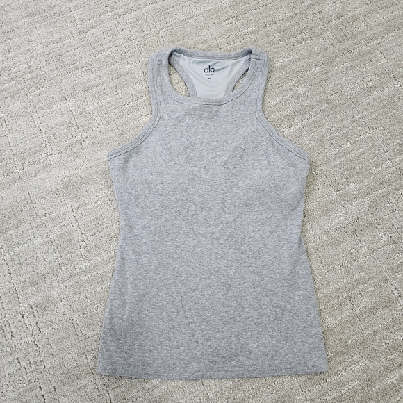 ALO Yoga Tops - Alo Yoga Gray Racerback Tank Top